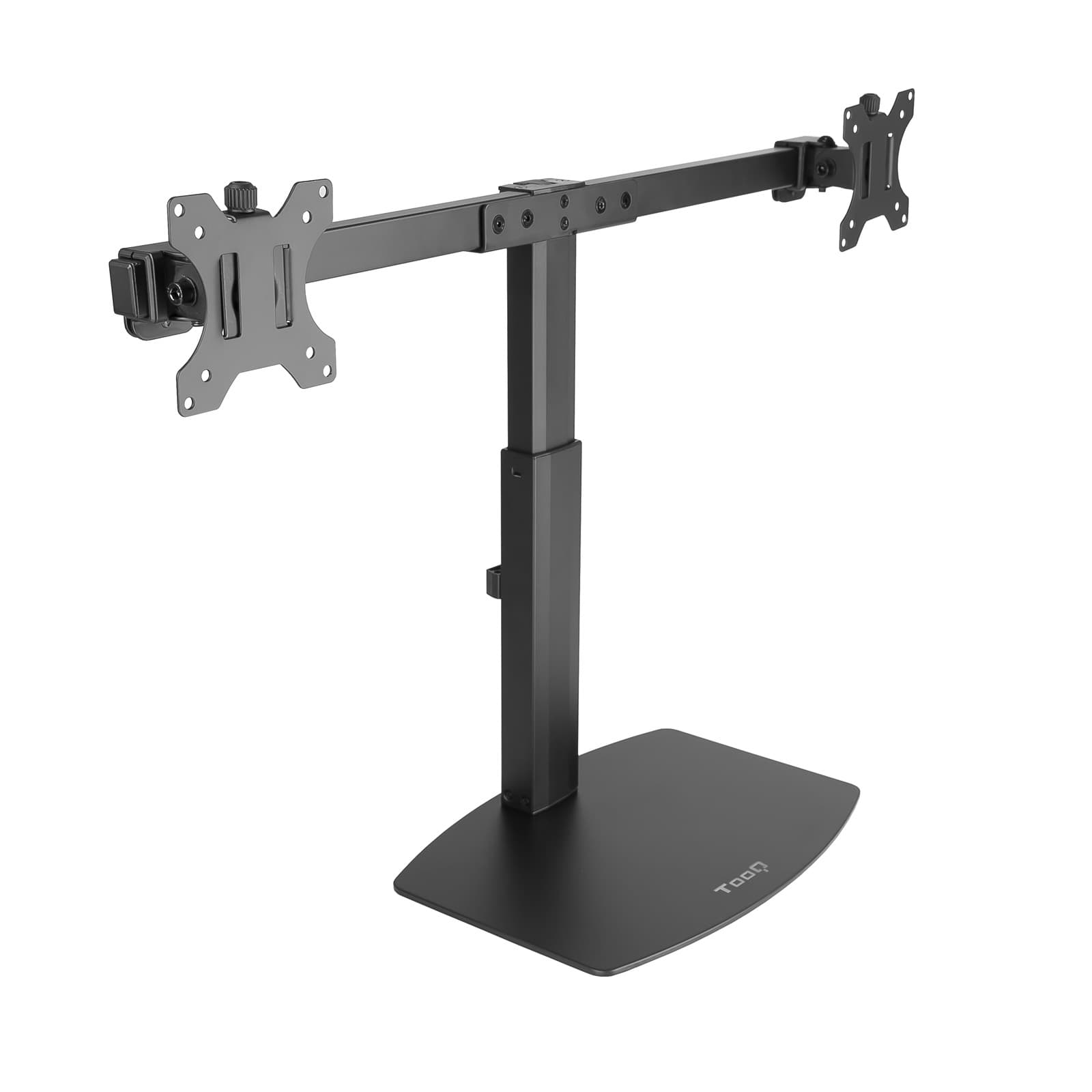 TooQ Soporte de mesa para 2 pantallas (monitor / plasma / LCD / LED) 17"-27"