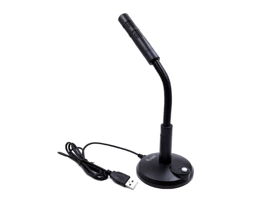 Equip 245340 micrófono Negro Micrófono de superficie para mesa