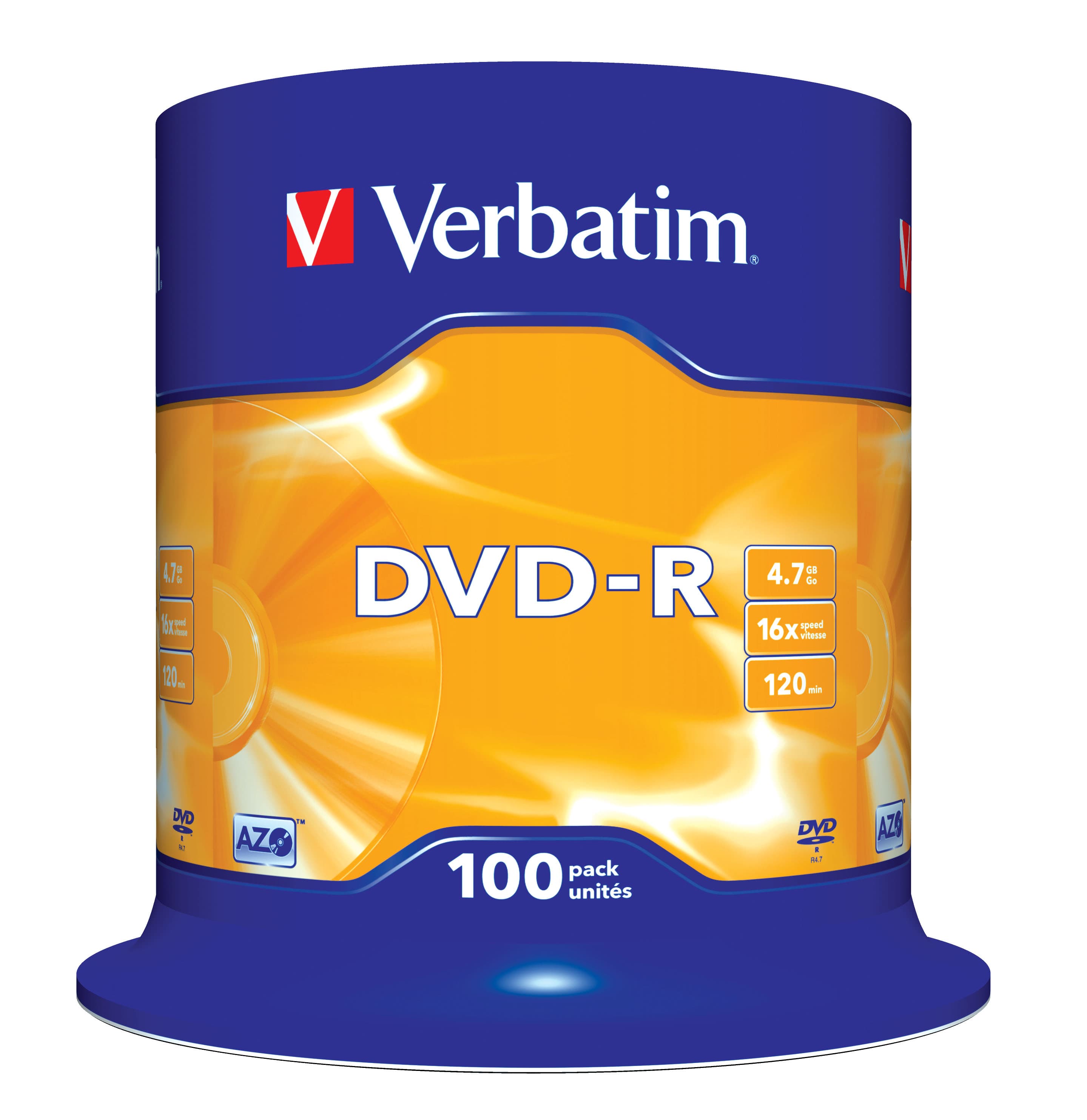 Verbatim DVD-R Matt Silver 4,7 GB 100 pieza(s)