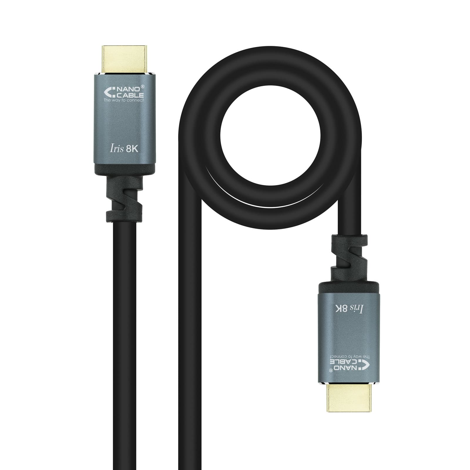 Nanocable Cable HDMI 2.1 IRIS 8K A/M-A/M, Negro, 2 Metros