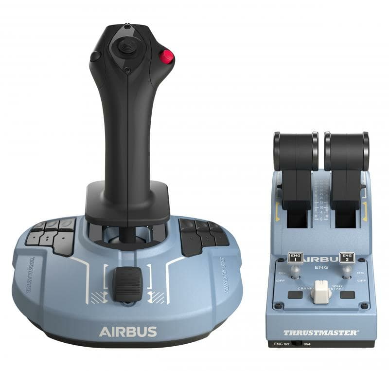 Thrustmaster TCA Officer Pack Airbus Edition Negro, Azul USB Simulador de Vuelo Analógico/Digital PC