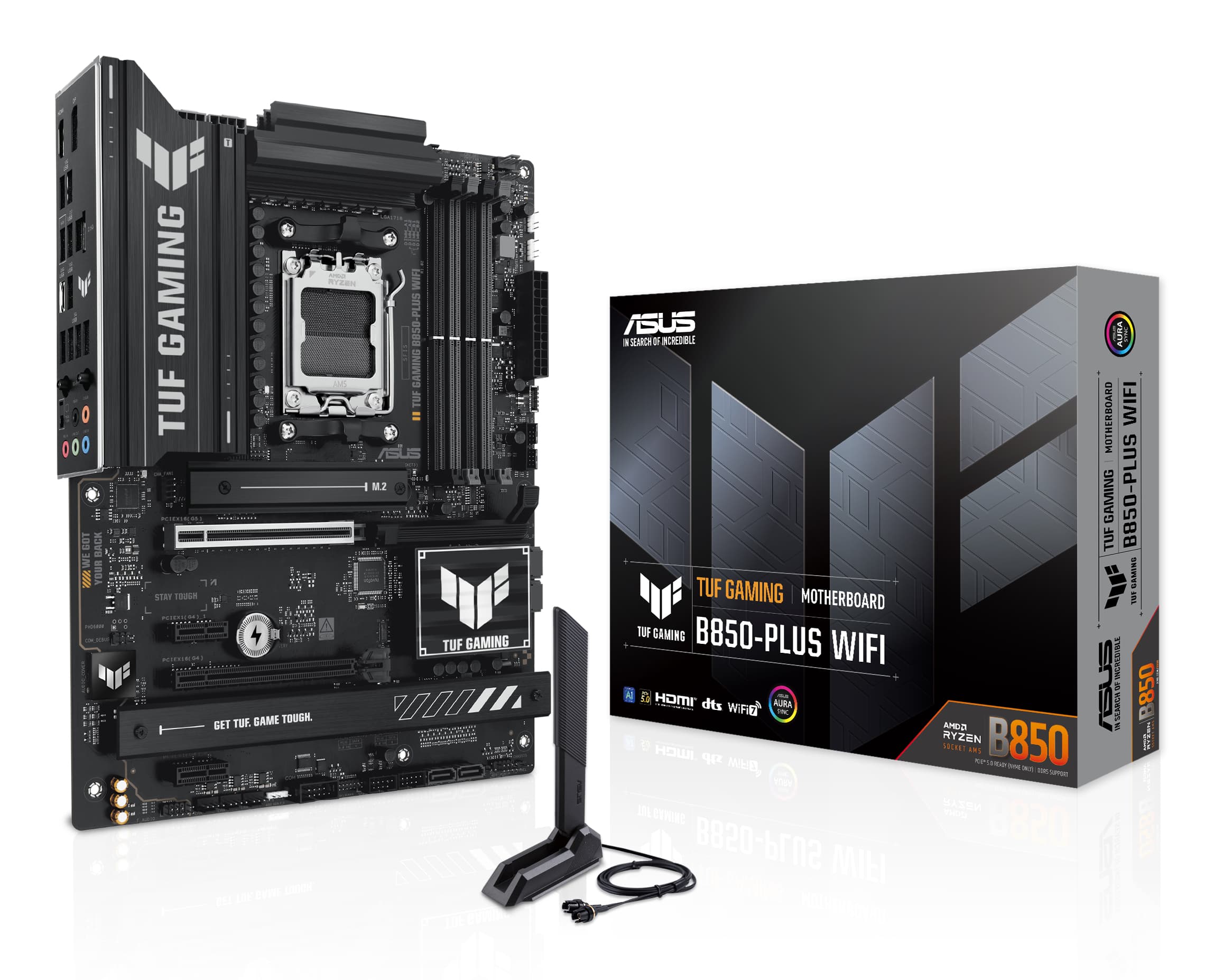 ASUS TUF GAMING B850-PLUS WIFI AMD B850 Zócalo AM5 ATX
