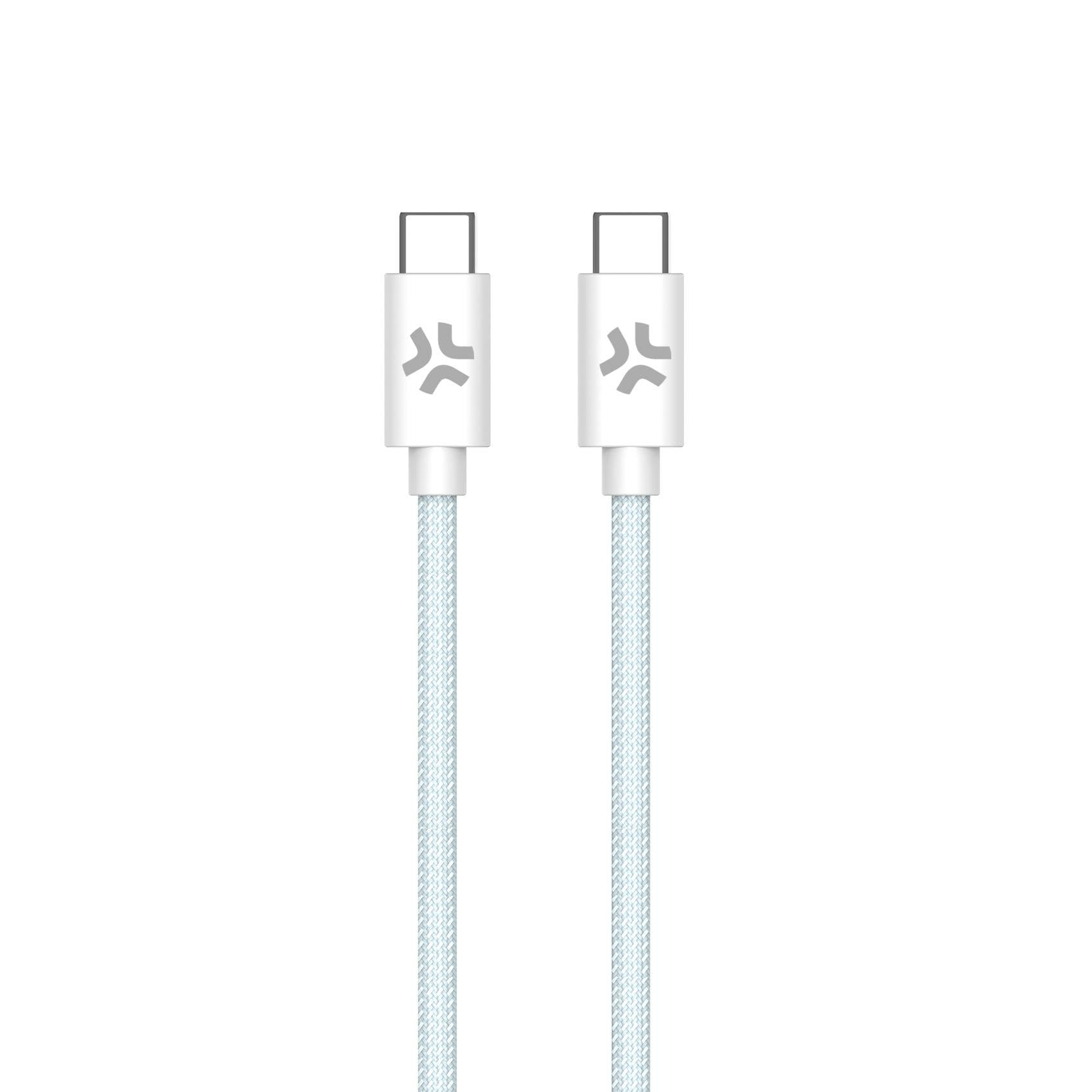 Celly USBCUSBCCOTTLB cable USB 1,5 m USB C 60 W Azul, Blanco