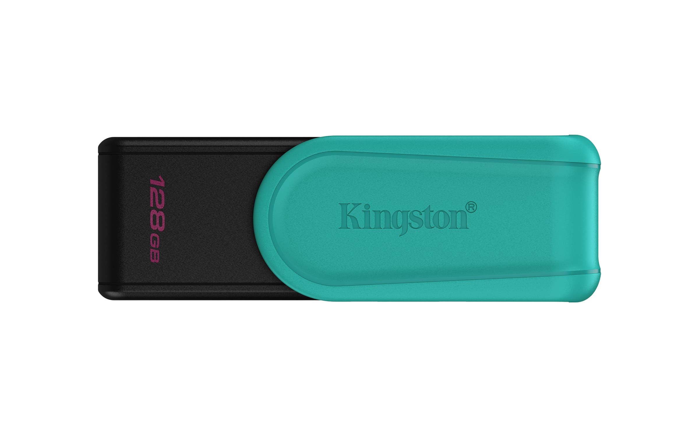 Kingston Technology DataTraveler 128GB Portable USB 3.2 Gen 1 Exodia S (Black/Turquoise)