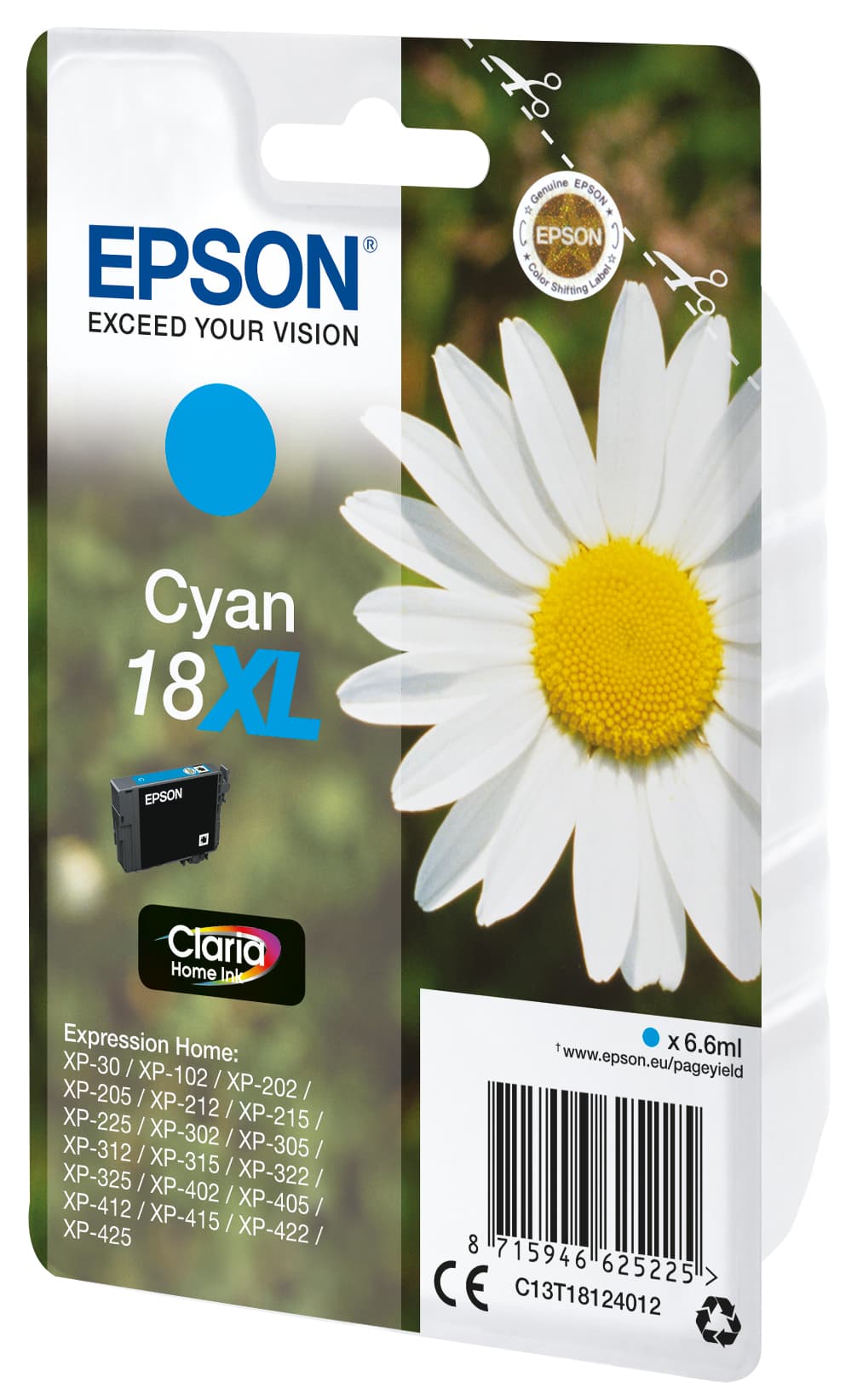 Epson Daisy Tinta cian 18XL Claria Home Margarita