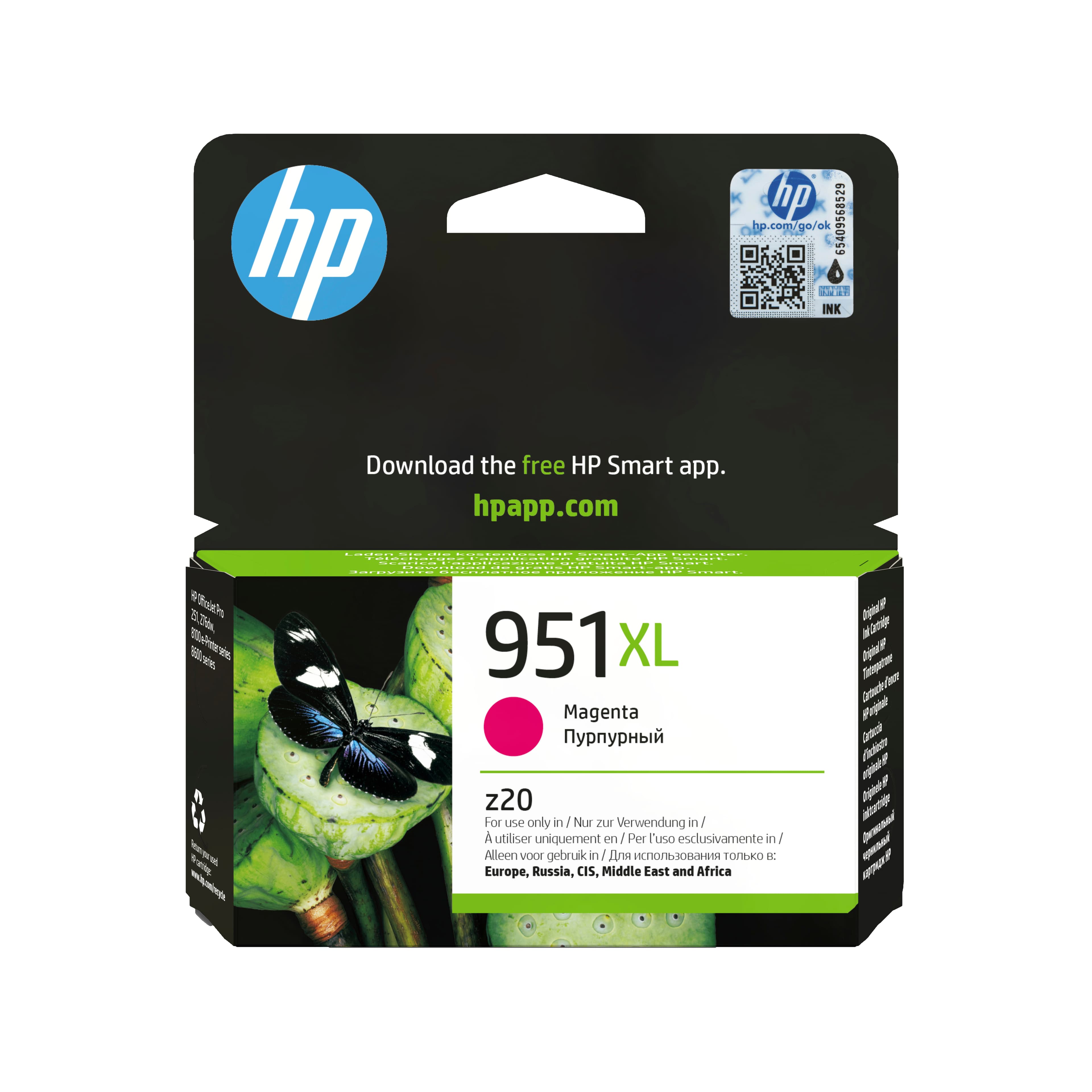HP Cartucho de tinta original 951XL de alta capacidad magenta