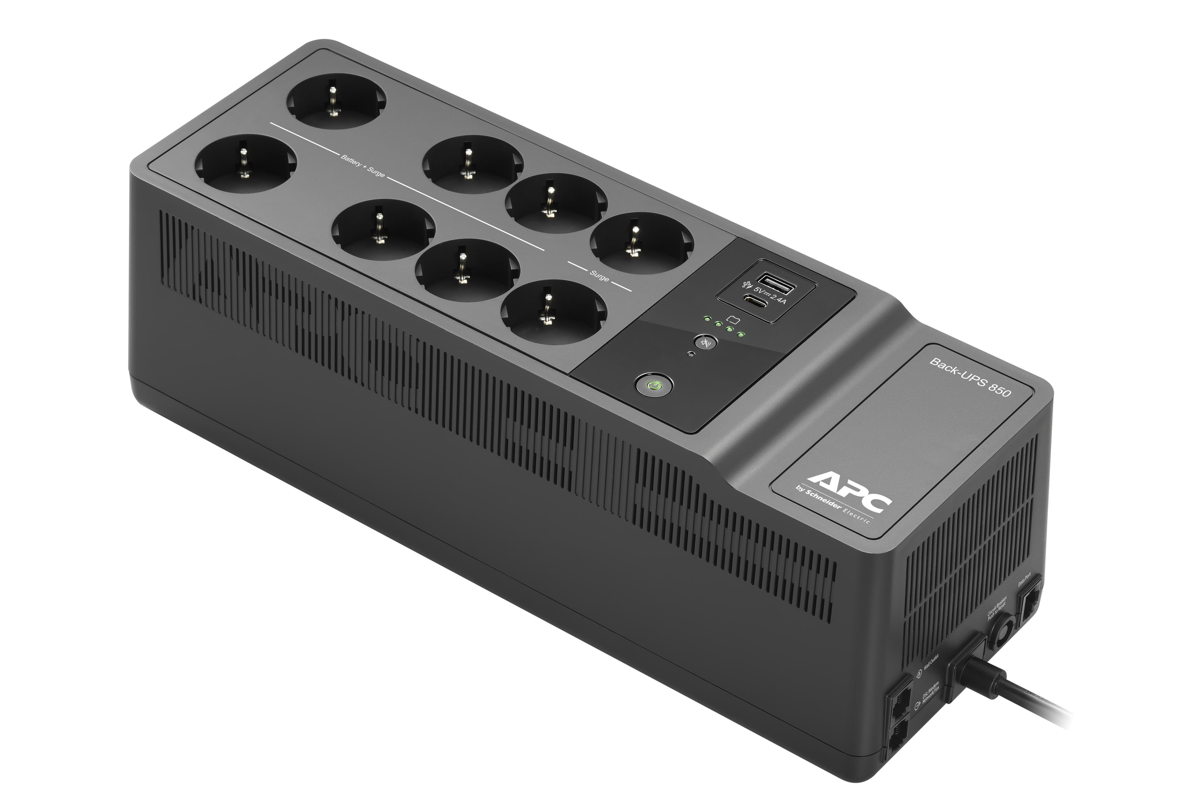 APC BE850G2-GR sistema de alimentación ininterrumpida (UPS) En espera (Fuera de línea) o Standby (Offline) 0,85 kVA 520 W 8 salidas AC