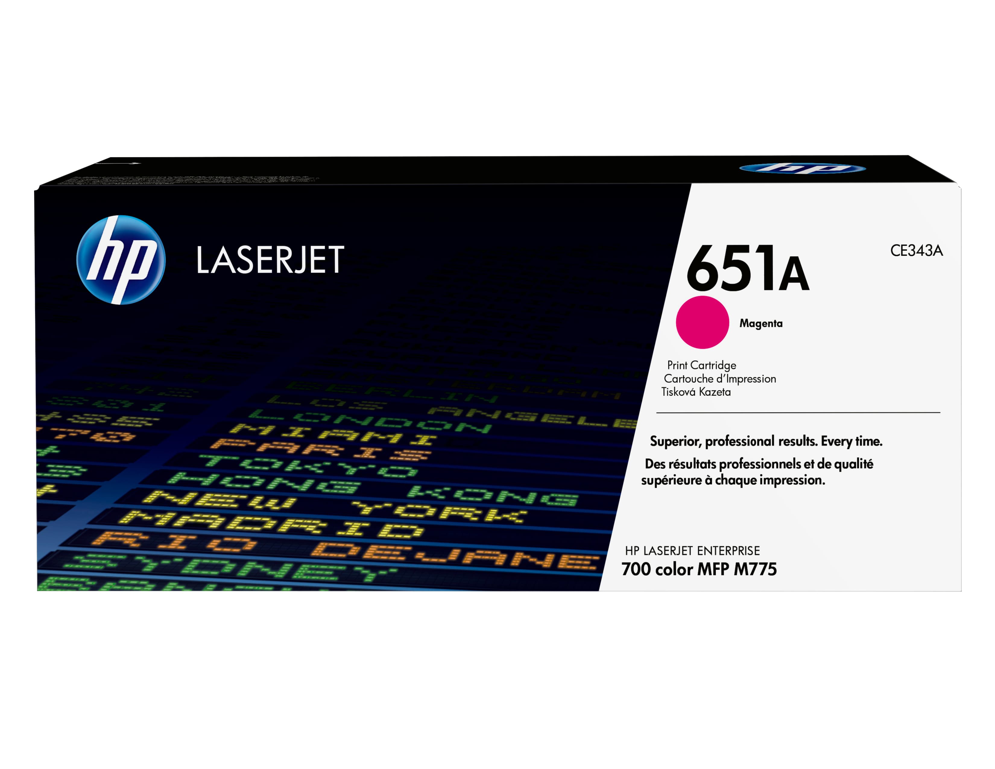HP Cartucho de tóner original LaserJet 651A magenta