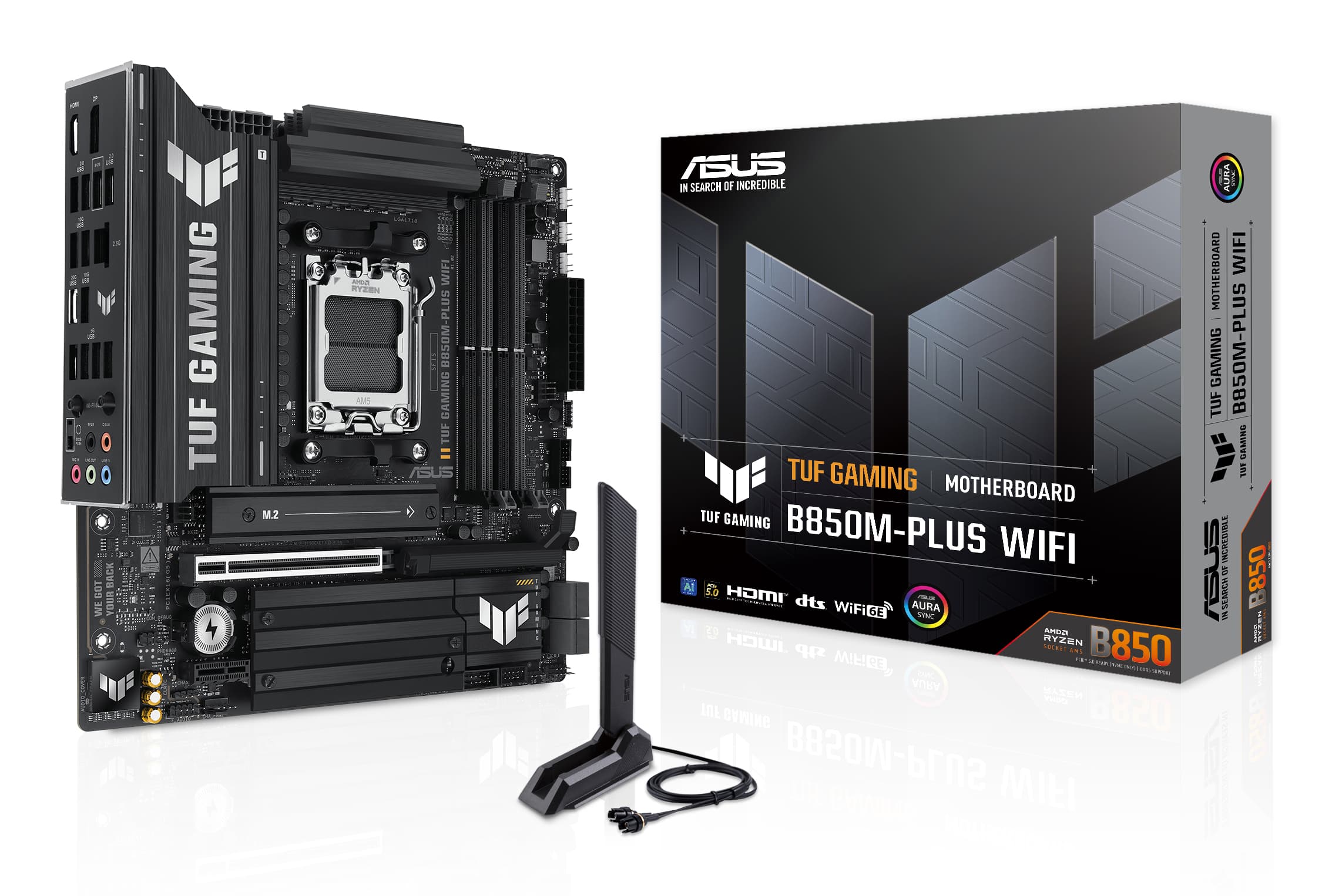 ASUS TUF GAMING B850M-PLUS WIFI AMD B850 Zócalo AM5 micro ATX