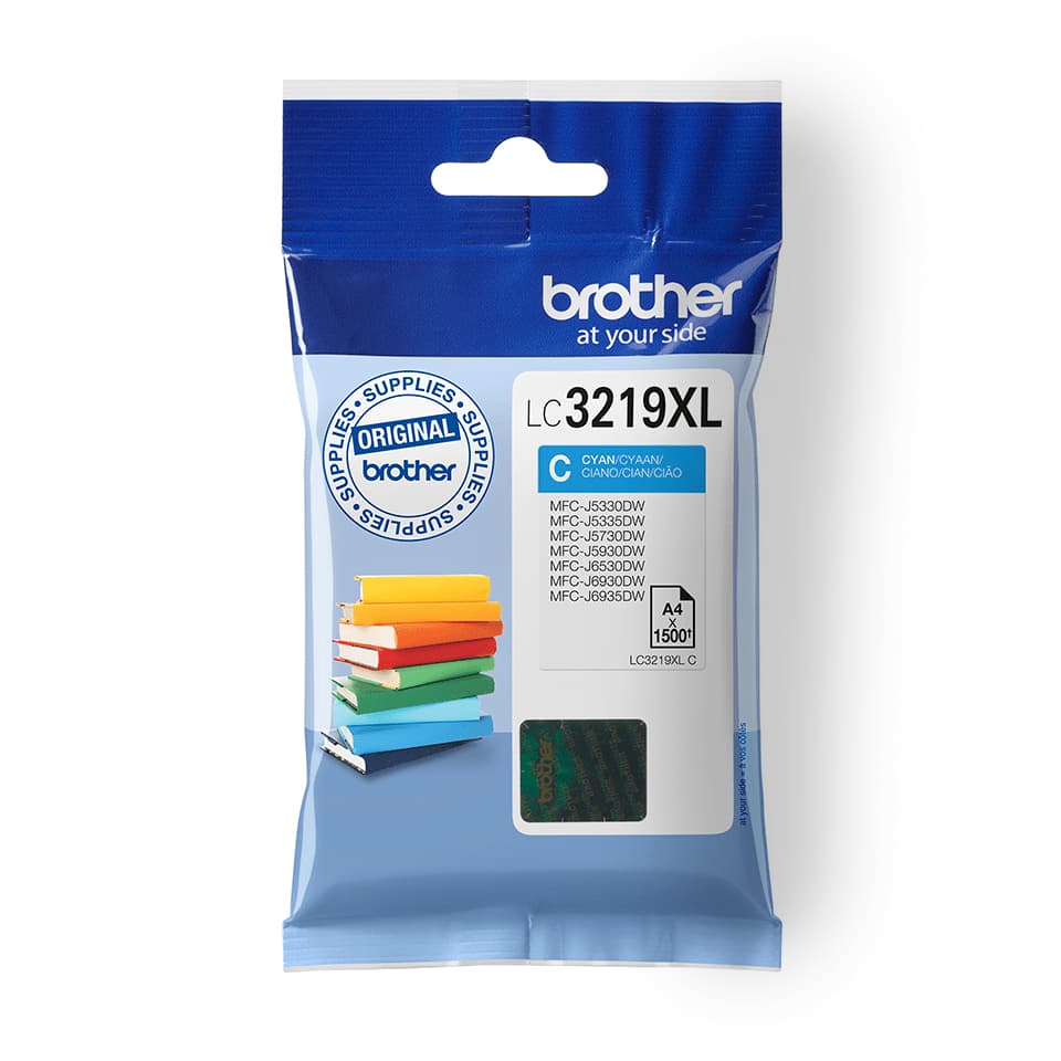 Brother LC3219XLC cartucho de tinta 1 pieza(s) Original Alto rendimiento (XL) Cian