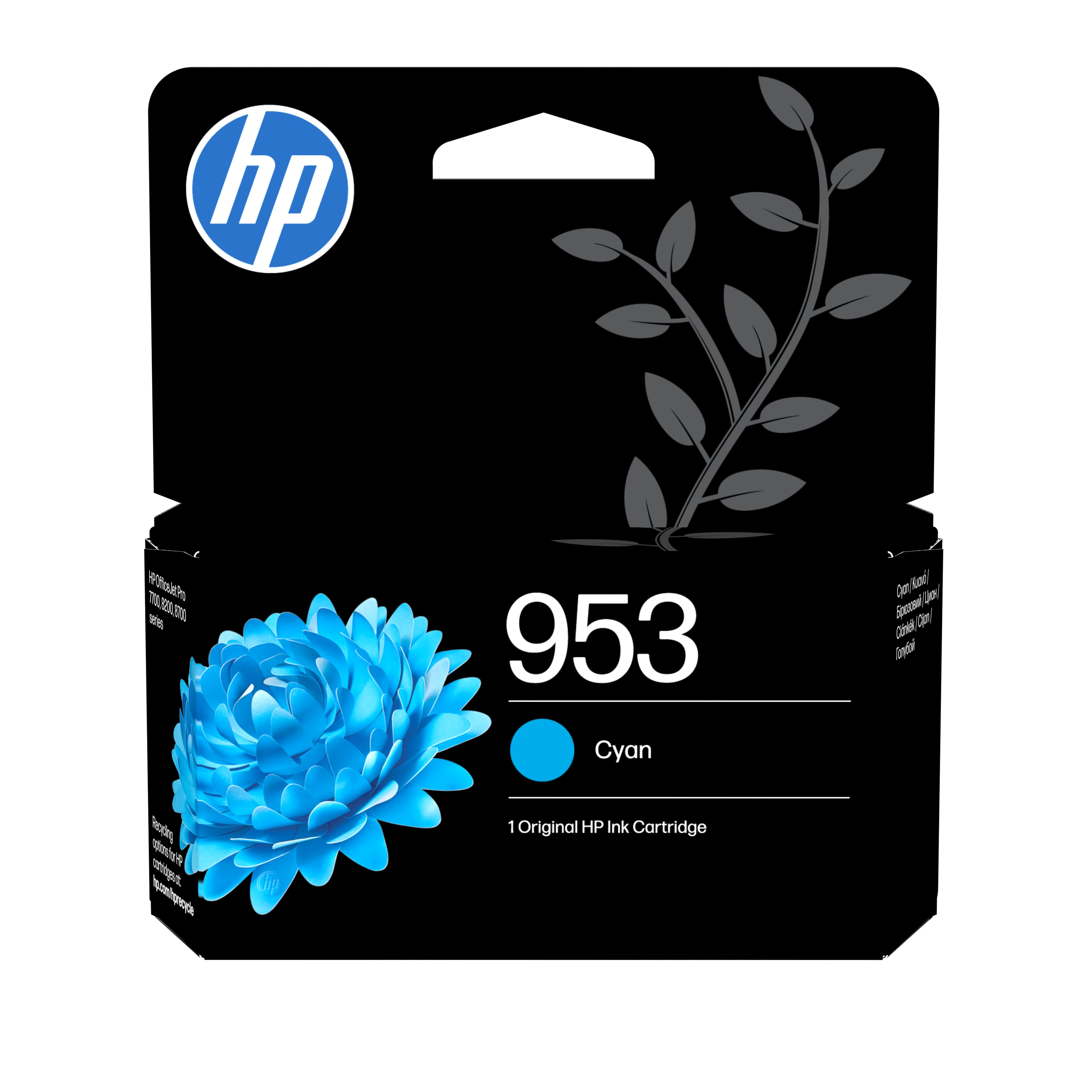 HP Cartucho de tinta Original 953 cian