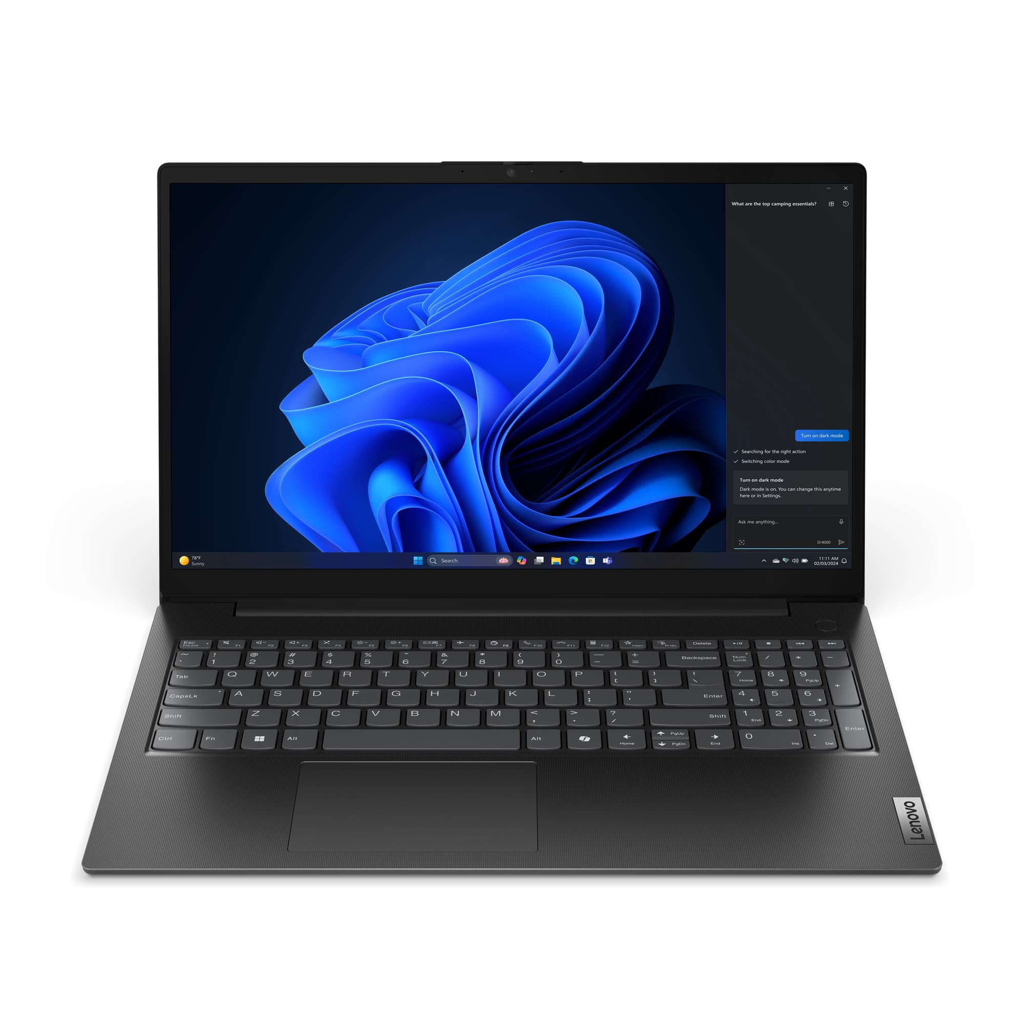 Lenovo V15 G5 IRL Intel® Core™ i3 i3-1315U Portátil 39,6 cm (15.6") Full HD 8 GB DDR5-SDRAM 512 GB SSD Wi-Fi 6 (802.11ax) Windows 11 Home Negro Español