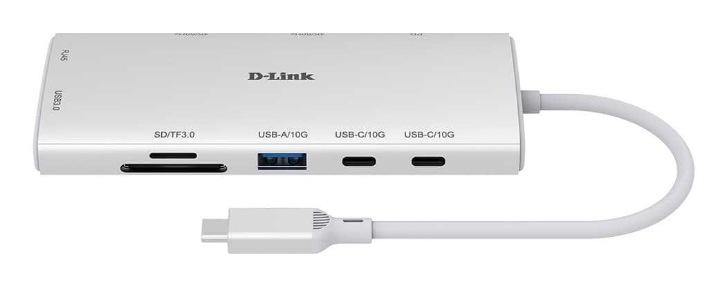 D-Link DUP-A01 hub de interfaz USB 3.2 Gen 1 (3.1 Gen 1) Type-C 10000 Mbit/s Blanco