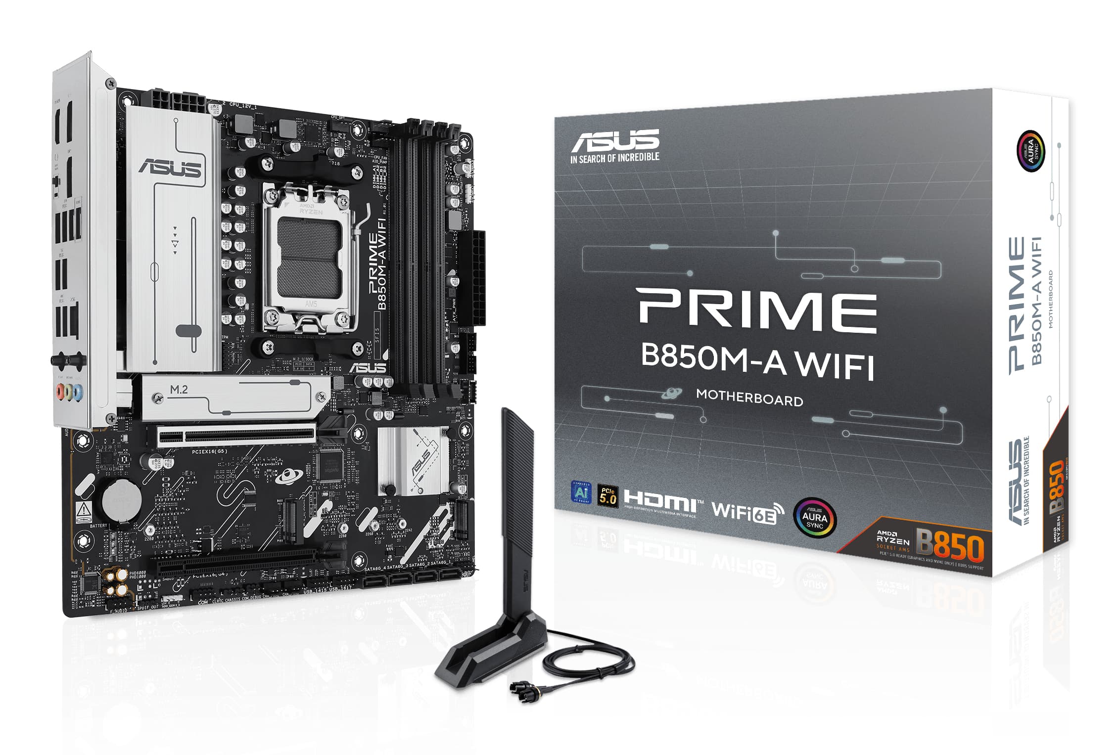ASUS PRIME B850M-A WIFI AMD B850 Zócalo AM5 micro ATX