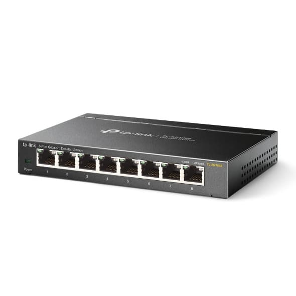 TP-Link Omada TL-SG108S switch No administrado Gigabit Ethernet (10/100/1000) Negro