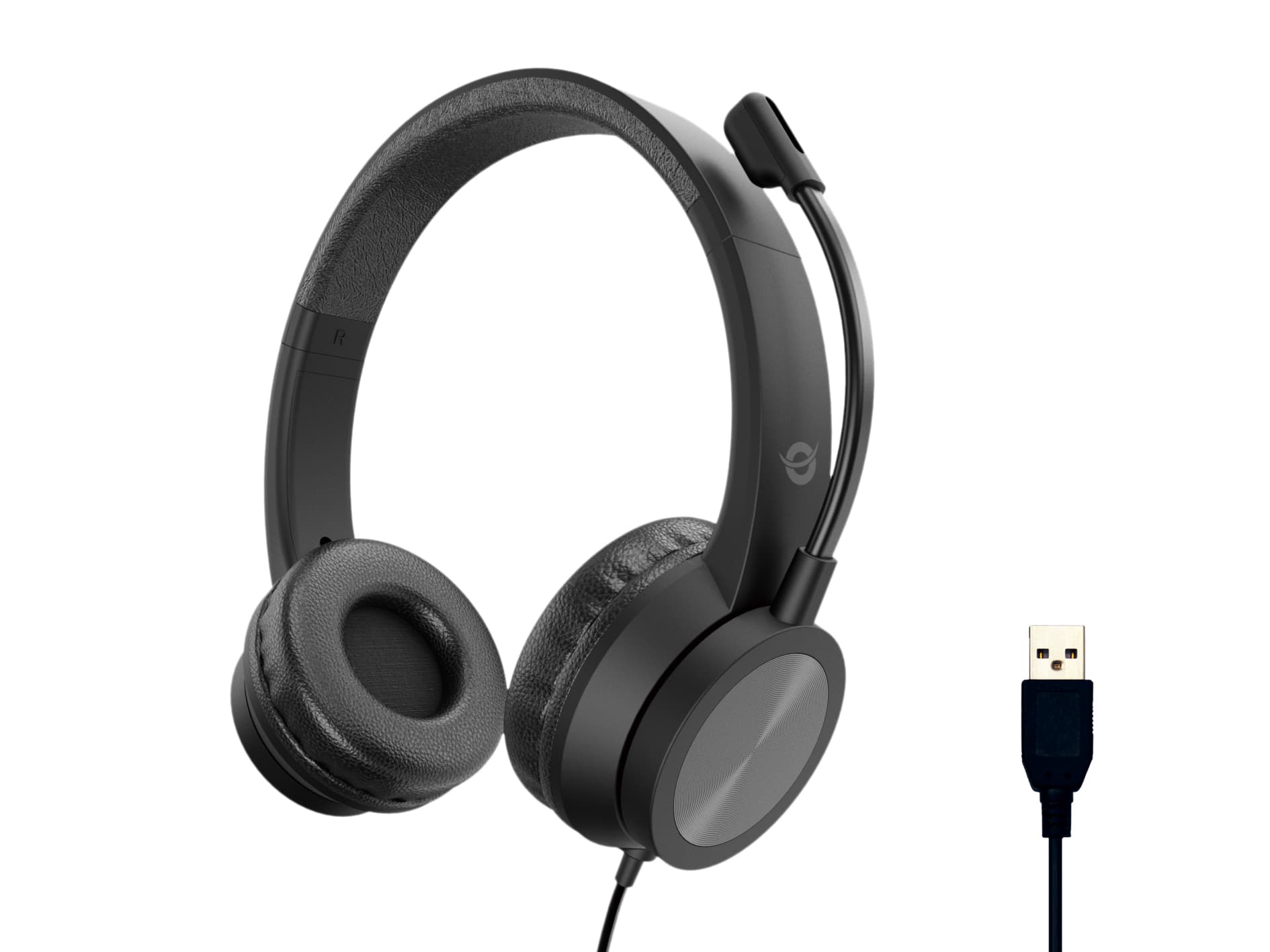 Conceptronic POLONA05B auricular y casco Auriculares Alámbrico Diadema Business/Everyday USB tipo A Negro