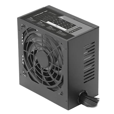 Tacens APIII750, Fuente Alimentación PC ATX 750W, Tecnología SMD y DC-DC, 85% Eficiencia 12V, Ventilador Ultra-silencioso 12cm, Cables Planos Extralargos, Negro