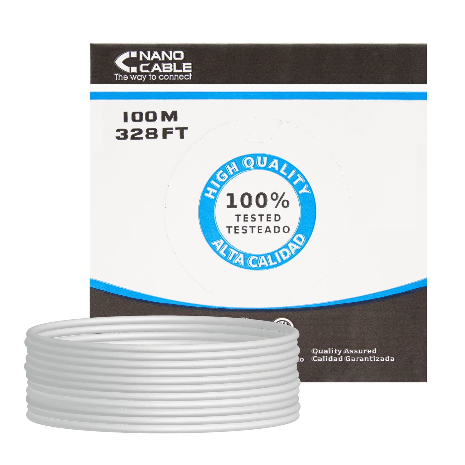 Nanocable CABLE RED RJ45 CAT.5E UTP FLEXIBLE AWG24, 100 M