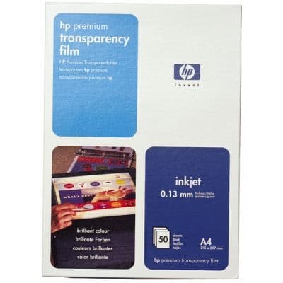 HP Premium Inkjet Transparency Film-20 sht/A4/210 x 297 mm