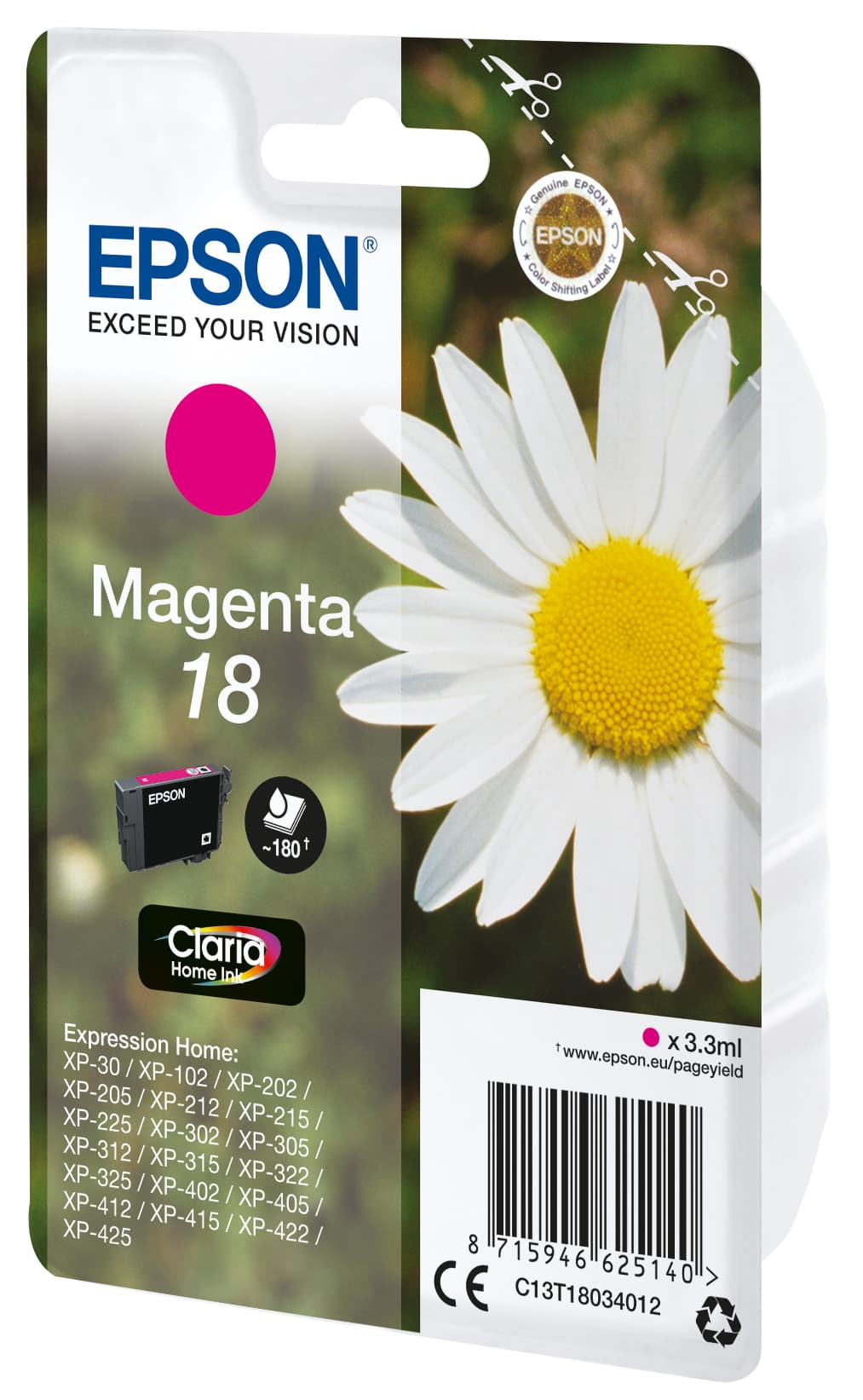 Epson Daisy Tinta magenta 18 Claria Home Margarita