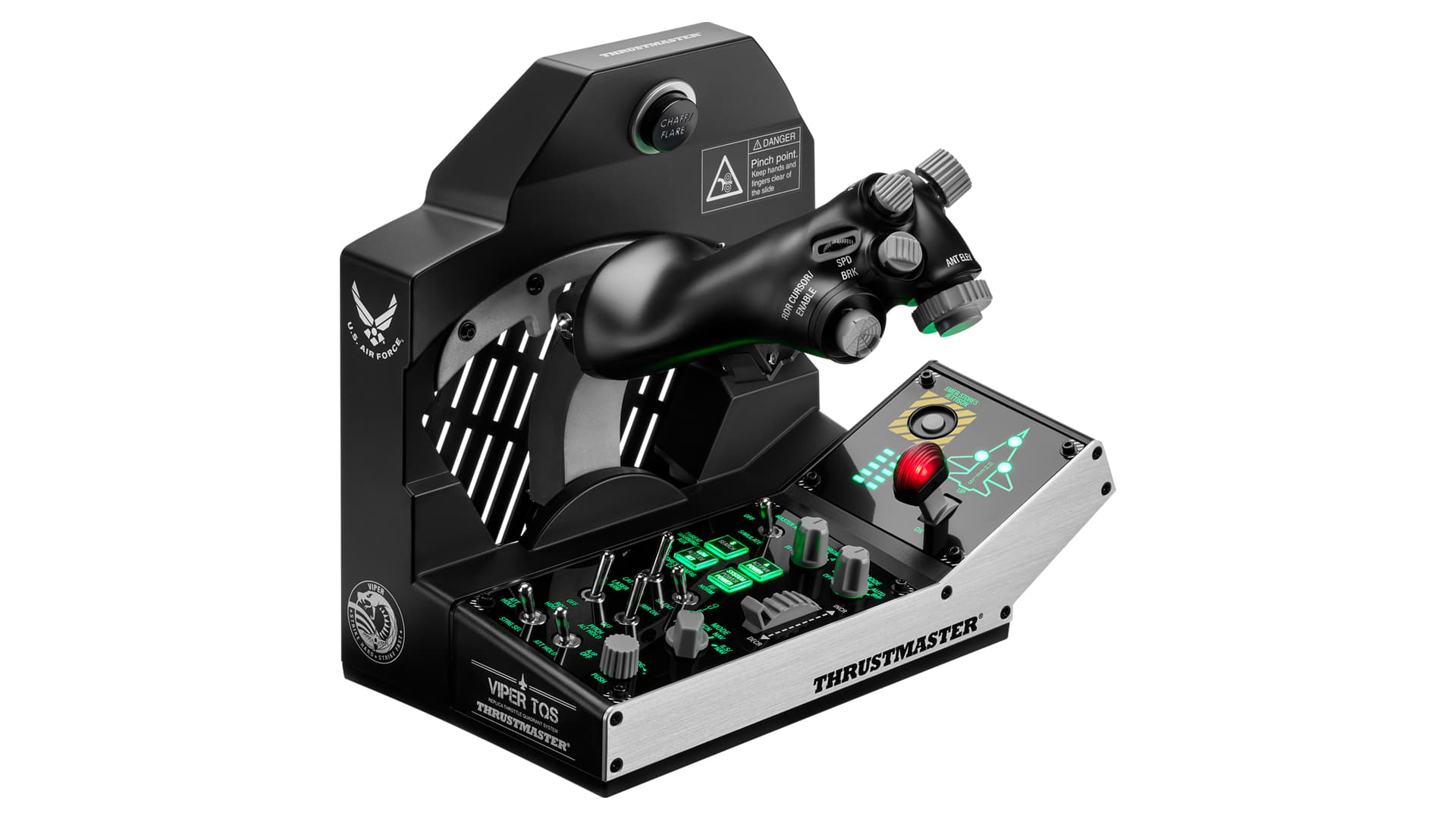 Thrustmaster Viper TQS Mission Pack Negro USB Simulador de Vuelo Analógico/Digital PC