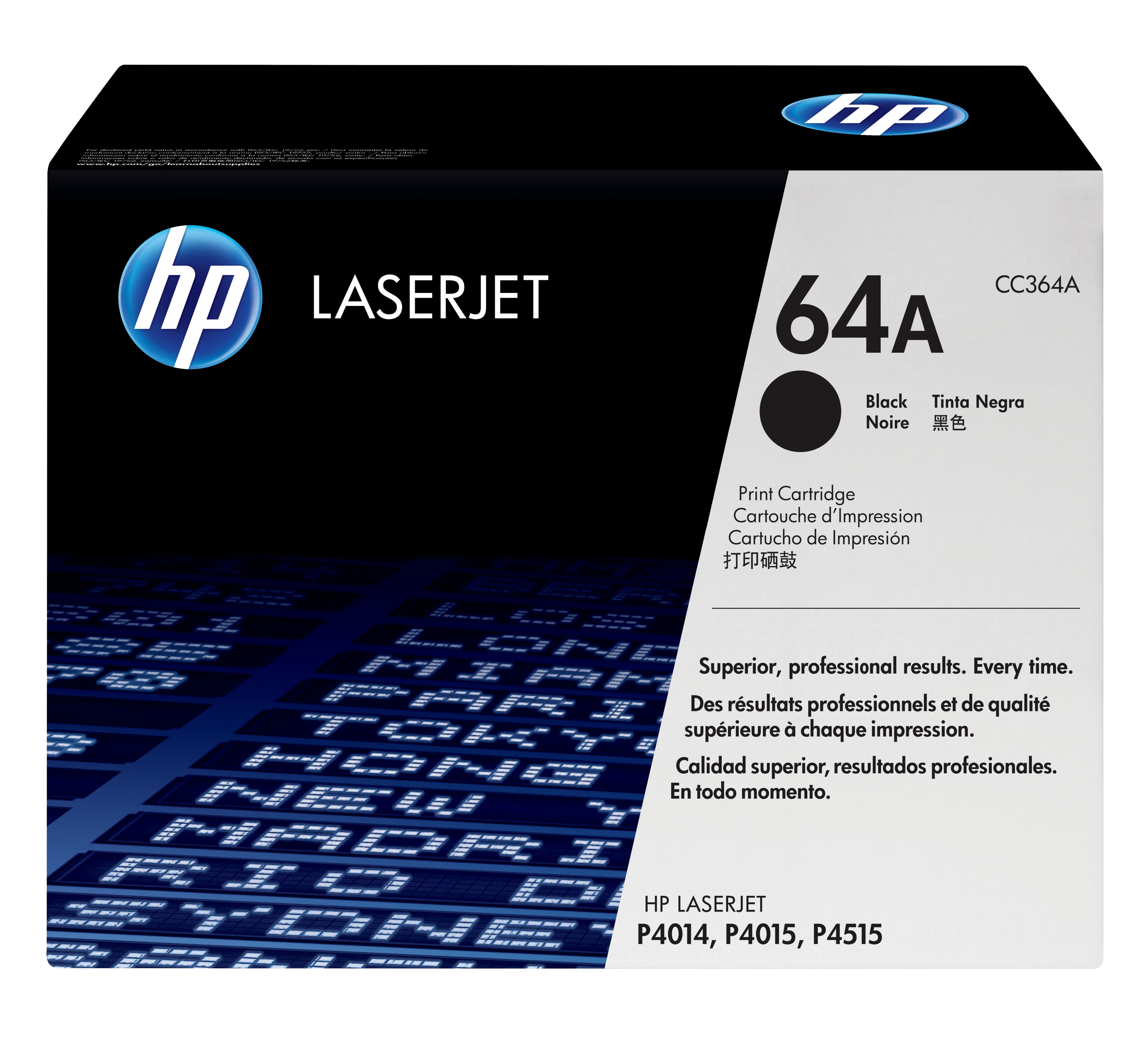 HP Cartucho de tóner original LaserJet 64A negro