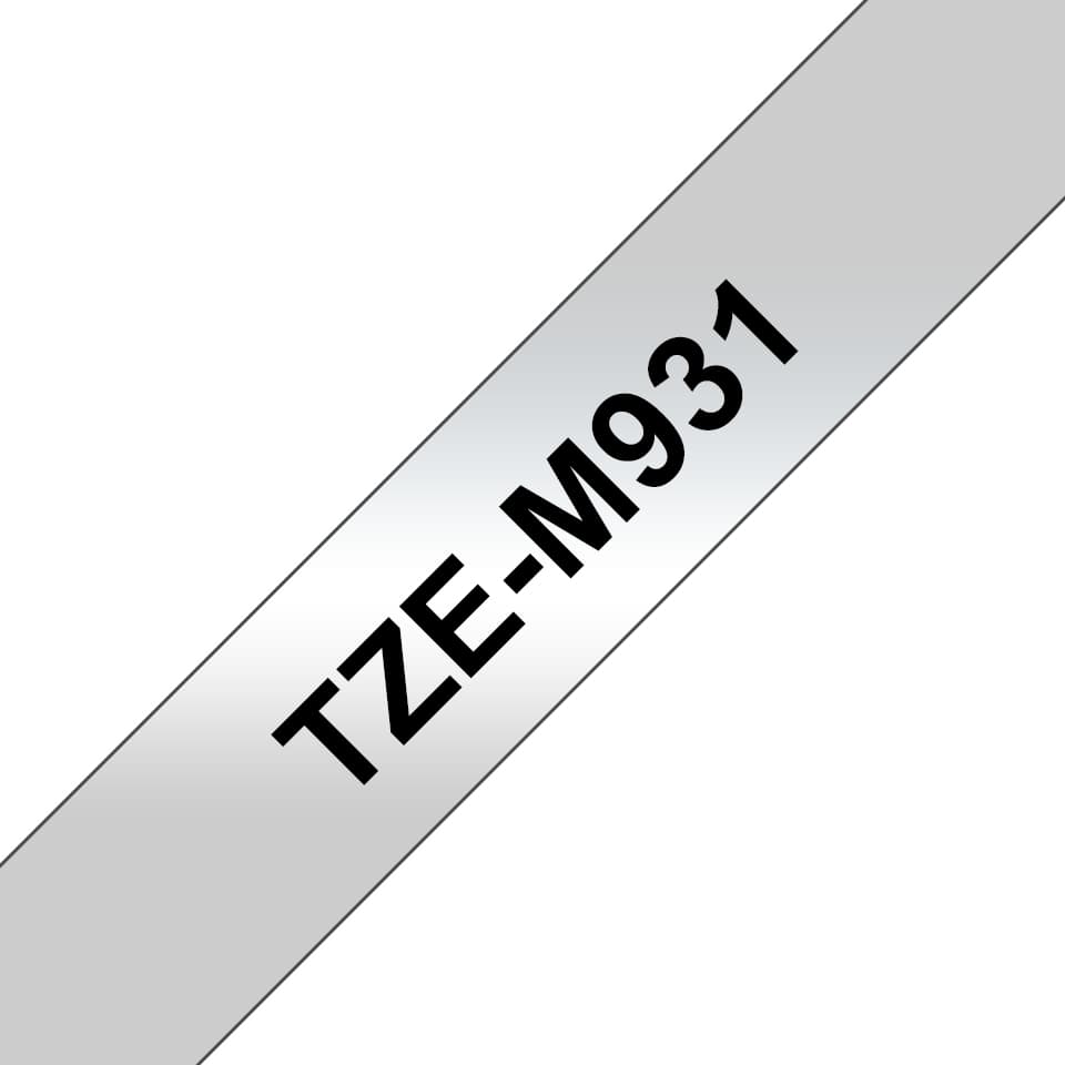 Brother TZE-M931 cinta para impresora de etiquetas Negro sobre plata