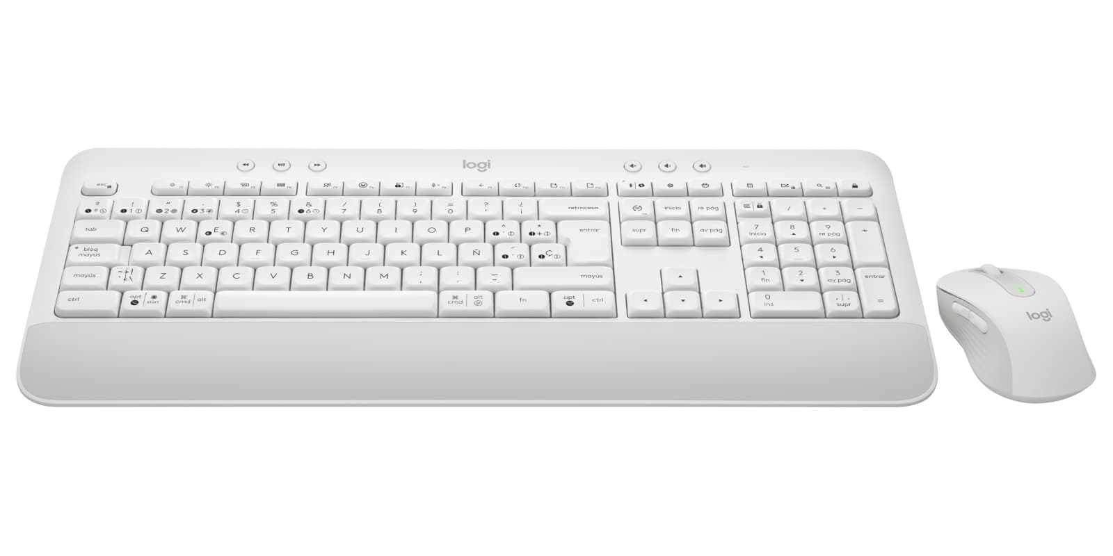 Logitech Signature MK650 teclado Ratón incluido Oficina Bluetooth QWERTY Español Blanco
