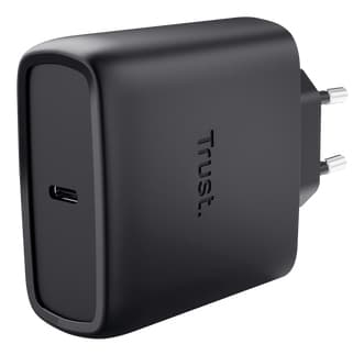 Trust Maxo Cargador GaN USB-C de 65 W - Negro