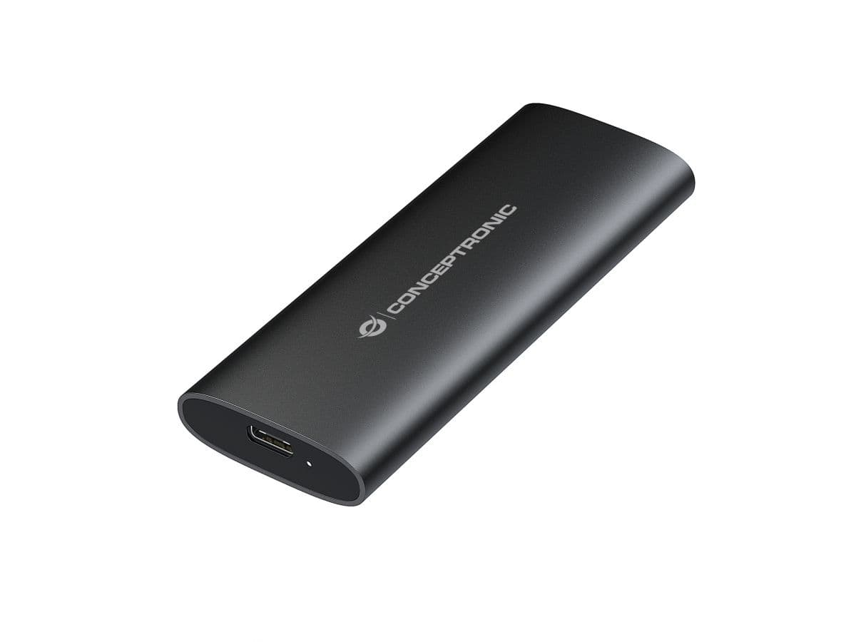 Conceptronic StreamVault DANTE04B caja para disco duro externo Caja externa para unidad de estado sólido (SSD) Negro M.2