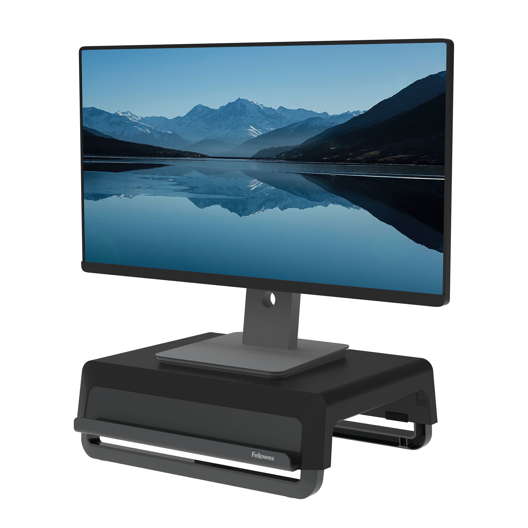 Fellowes 100016560 soporte para monitor Escritorio Negro, Gris