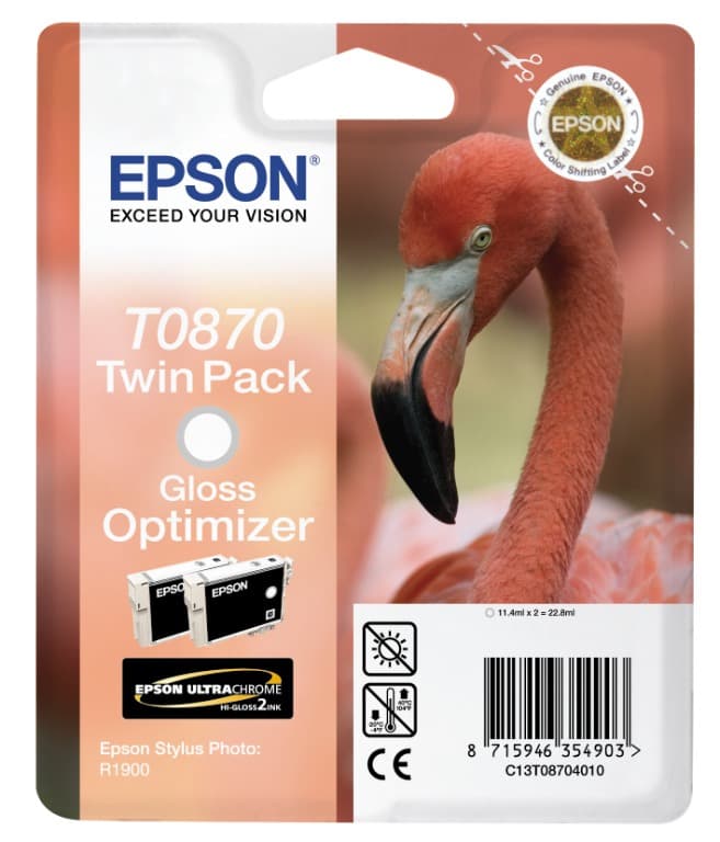 Epson Flamingo Cartucho T0870 optimizador de brillo