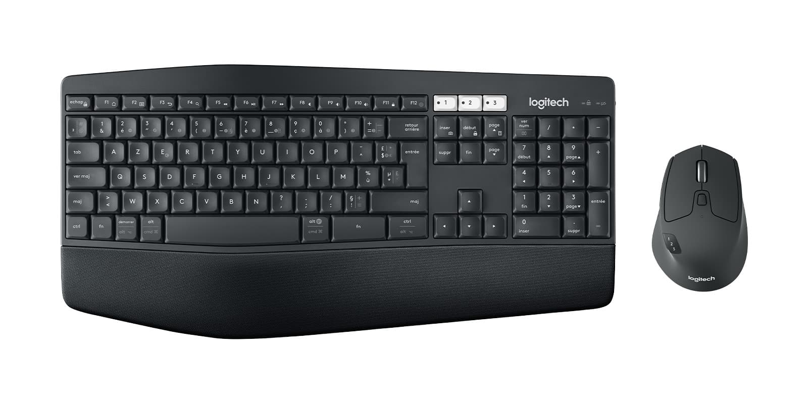 Logitech MK850 Performance teclado Ratón incluido Universal RF Wireless + Bluetooth AZERTY Francés Negro