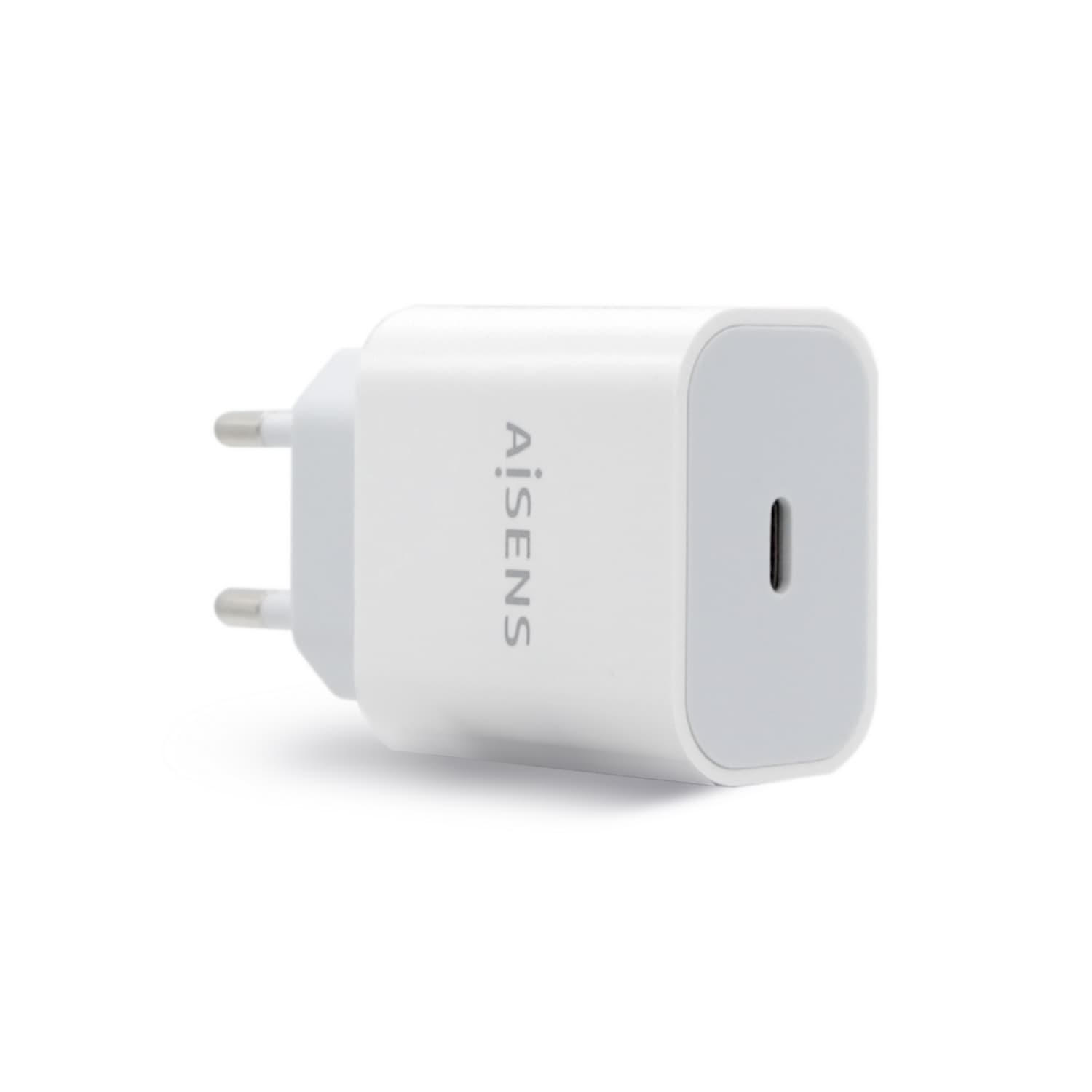AISENS Cargador USB-C PВ3.0 1 Puerto 1x USB-C 20 W, Blanco