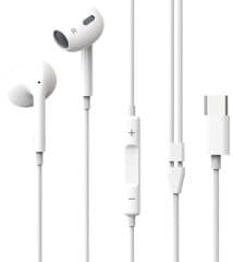 Auriculares intrauditivos con microfono usb-c longitud cable 1,2m impedancia: 32 ohmios sensibilidad: 98 +/-3 db frecuencia: 20hz - 20khz blanco