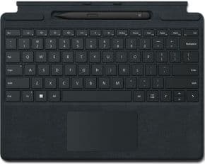 Funda con teclado type + lapiz recomendado para surface pro 11, 10, 9, 8 negro