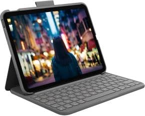 Funda con teclado bluetooth slim folio para ipad 10.9' decima generacion y ipad a16 color gris