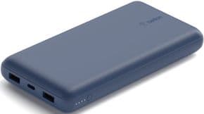 Powerbank 10000mah carga rapida 15w puerto de salidad 2xusb-a usb-c azul