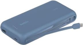 Powerbank 20000mah carga rapida 30w puerto de salidad usb-a usb-c azul