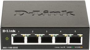 Switch 5 puertos rj45 10/100/1000mbps sobremesa semigestionable