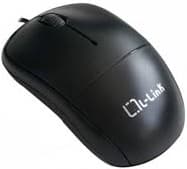 Raton con cable usb optico ambidiestro negro