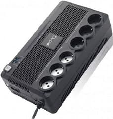 Ups 700va 360w formato regleta con 6 conectores schuko 2xusb de carga line interactive rj45 bateria extraible