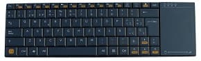 Teclado inalambrico con receptor usb con touchpad formato mini negro