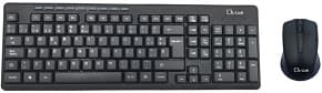 Teclado y raton inalambrico con receptor usb 2.4ghz formato compacto negro