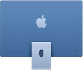 Imac 24' retina 4.5k chip m4 con cpu de 10 nucleos 24gb de memoria unificada 512gb ssd gpu de 10 nucleos cuatro puertos thunderbolt magic keyboard azul