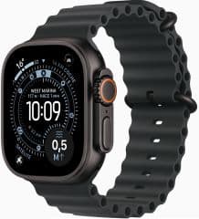 Apple watch ultra 3 gps + cellular caja titanio negro 49mm correa ocean color de correa negra