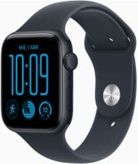 Apple watch serie se 3 gps caja de aluminio medianoche 44mm, color de correa azul marino correa deportiva talla s/m