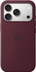 Funda de silicona burdeos con magsafe para iphone 18 pro