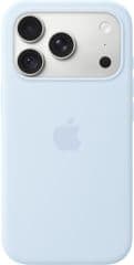 Funda de silicona azul fresco con magsafe para iphone 18 pro