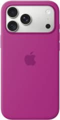 Funda de silicona magenta con magsafe para iphone 18 pro max